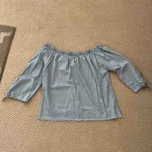 Light Blue Denim Top